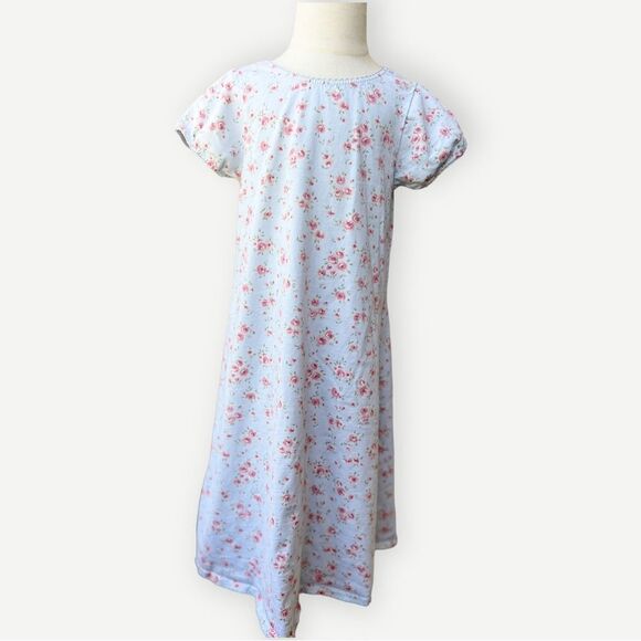 Mini Boden Girls Kids Short Sleeve Loose Blue Floral Cotton Dress. 3-4. 3. 4. - Picture 1 of 6